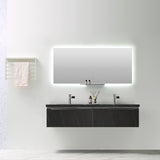 Wholesale Modern Wall Mounted plywood LED mirror bathroom cabinets low price