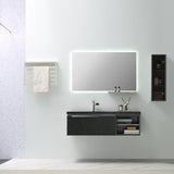 Wholesale Modern Wall Mounted plywood LED mirror bathroom cabinets low price