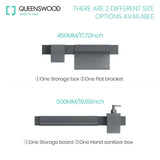 QUEENSWOOD Drill hole Bathroom shelf aluminum bathroom rack toilet storage rack toilet kitchen shelf hang