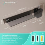 QUEENSWOOD Drill hole Bathroom shelf aluminum bathroom rack toilet storage rack toilet kitchen shelf hang