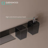 QUEENSWOOD Drill hole bathroom shelf aluminum bathroom rack toilet storage rack bottle jar toilet kitchen shelf hang on the wall