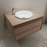 QUEENSWOOD Solid Wood Boards Modern Improvement Furniture Bathroom Fixture Bathroom Cabinets Bathroom Vanities Cabinet with Sink